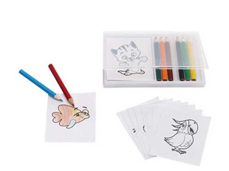 Set de pintura infantil con 12 hojas con...